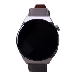 华为 WATCH GT 3 Pro 灰色皮表带 46.6mm表盘健康管理 腕上微信 血氧自动
