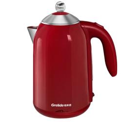 Grelide D1710K 316不锈钢 红色 1.7L 电热水壶