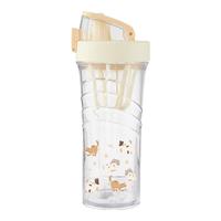 膳魔师【屈臣氏】膳魔师Tritan时尚运动摇摇杯500ml猫狗双全 (小猫妙妙)