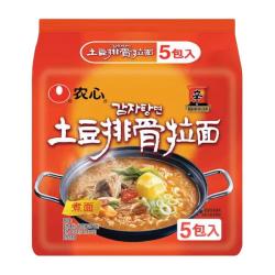 农心 方便面辛拉面 土豆排骨5连包120g*5