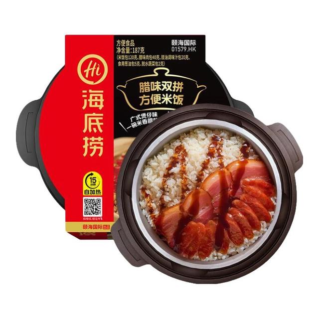 PLUS会员、今日必买：海底捞 腊味双拼方便米饭 187g