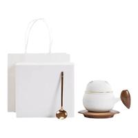 南山先生 熊猫泡茶杯 180ml 白色