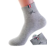 浪莎袜子男纯棉夏季短袜薄款透气男袜全棉吸汗船袜男士棉袜6双装 【纯棉】黑2深灰2浅灰2