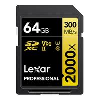 Lexar 雷克沙 PROFESSIONAL SD存储卡 64GB(UHS-II、V90、U3)