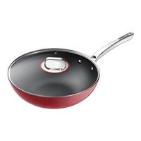 京东京造钛珐琅炒锅 爆炒无涂层抗粘家用炒锅  32cm