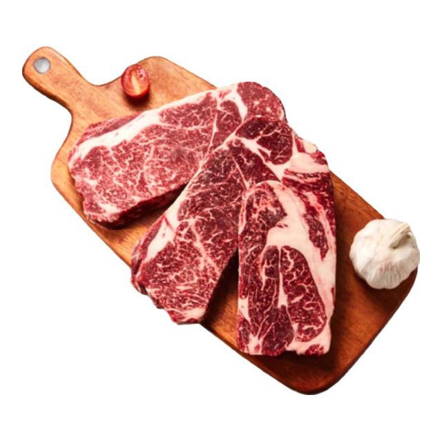 今日必买：京东超市 海外直采 进口原切谷饲250天上脑牛排750g(3-5片) 黑安格斯牛PRIME