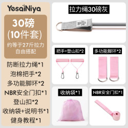 叶塞妮娅 YEJOSENIA 叶塞妮娅 YSNY-303 家用健身弹力带 10件套/防断30磅