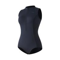 安踏（ANTA）小蛮腰女士泳衣成人连体三角休闲竞速泳衣修身显瘦遮肚速干泳装L L （体重50-60KG） 经典黑