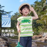 【亲肤舒适】25男童夏装背心婴儿衣服夏季薄款男宝上衣夏款