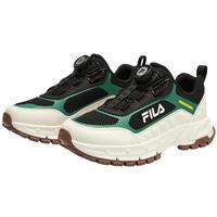 FILA斐乐儿童童鞋运动鞋2025秋季男女中大童儿童户外登山鞋子 黑/微白-BW 37