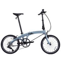 大行（DAHON）P10折叠自行车20英寸10速铝合金成人通勤V刹 PAA003 消光灰蓝