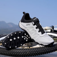尚走 AUUPGO 无锁骑行鞋 男夏季透气公路山地自行车鞋 非锁硬底单车装备运动鞋 839玉白