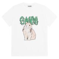 GANNI 动物印花 女士T恤衫