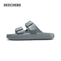 斯凯奇(Skechers)夏季新款男鞋百搭休闲凉拖透气平底外穿拖鞋243336 灰色/GRY 42