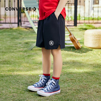 匡威(Converse)匡威儿童装男童短裤夏季外穿大童女童运动休闲裤子五分裤 正黑色 150 /63 【身高140-152cm】