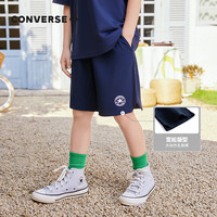 匡威（Converse）匡威儿童装男童短裤夏季外穿大童女童运动休闲裤子五分裤 藏青蓝 160 /66 【身高152-158cm】