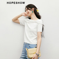 红袖设计感蝴蝶结针织衫2025夏季新款女装一字肩轻熟甜美气质百搭上衣