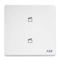 ABB开关插座 轩致系列白色京东小家智能生态产品手机APP远程控制 智能二位遥控场景面板