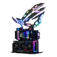 华硕(ASUS)ROG全家桶玩家国度败家之眼个性化异型开放式高端信仰桌面型组装电脑电竞游戏机箱 败家之眼信仰黑色(空机箱)