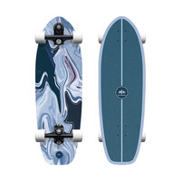 冰龙 ICE DRRGON ICE DRAGON）陆地冲浪板x蓝色海岸陆冲板青少年模拟滑雪冲浪免蹬滑板 A32英寸蓝色海岸