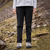 拓路者（Pioneer Camp）户外旅行登山休闲裤女防风防水速干秋冬季软壳裤保暖徒步裤 黑色 XL