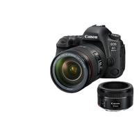  Canon/佳能 人像双镜头 全画幅单反相机+24-105镜头+50 1.8镜头  双镜头套机 24-105mm,50mm F1.8