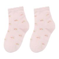 YeeHoO英氏 儿童袜子女童袜子夏季薄款抗起球透气网眼新疆棉5双装 9-12岁 (L)