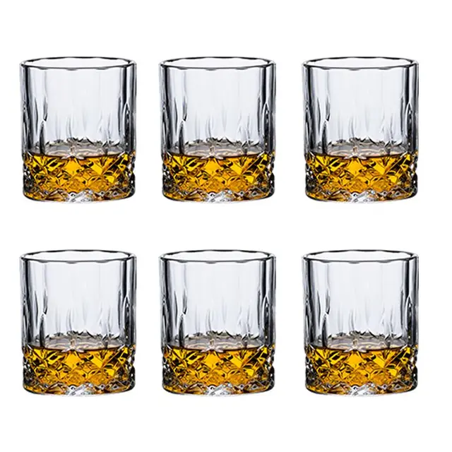 MUMU高端欧式威士忌洋酒杯子无铅玻璃酒具家用烈酒樽套装组合2只装 星钻杯（2只装）