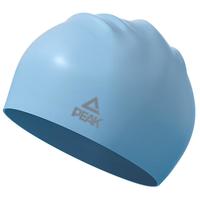 匹克硅胶泳帽防水护耳舒适长发加大泳帽男女士成人专业训练游泳帽浅蓝 天空蓝