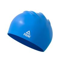 匹克硅胶泳帽 防水护耳舒适长发加大泳帽男女士成人专业训练游泳帽蓝 时尚蓝色