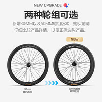 菲利普变速公路车自行车轻快破风竞速男女款赛车青少年碟刹弯把单车 GX100【曜岩黑】-直把-30轮组 L码（适175-185cm） 14速 手变一体