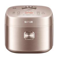 SUPOR 苏泊尔 0涂层球釜内胆电饭煲4L不锈钢内胆2-6人电饭锅 玻璃触控面板家用智能多功能SF40FC699