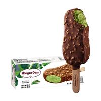 哈根达斯 抹茶味扁桃仁脆皮条冰淇淋64g/支 雪糕 抹茶桃仁味 64g