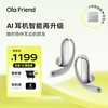 Ola Friend 智能体耳机 流光银 小钱包充电仓