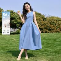 【气质花苞裙】法式浪漫简约背心裙女2025夏季优雅收腰连衣裙