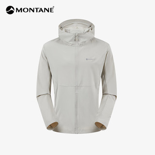 MONTANE盟泰恩ARION HOODIE薄软壳连帽外套男 防风防泼水 户外耐磨透气 云峰灰 XXL