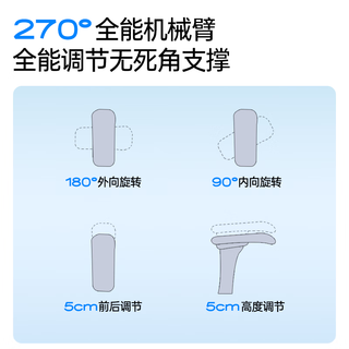 座易T8人体工学椅电脑椅子办公椅可躺植绒网布座椅久坐电竞椅 5D魔术扶手+灰植绒网+坐深+脚踏