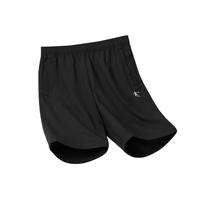 乔丹梭织速干短裤男士2025夏季百搭运动跑步吸湿透气五分裤子 黑色 180/XL