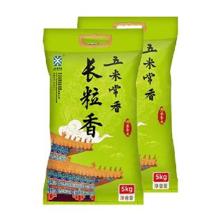 88VIP：五米常香 长粒香东北大米5kg*2袋东北粳米一级当季新米真空锁鲜