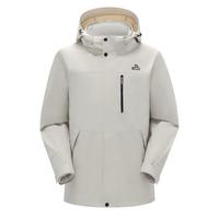 PELLIOT 伯希和 通用三合一冲锋衣 12340106 米白色-男 XL