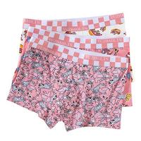 【7A抑菌】平角内裤男宽松透气粉色系柔软棉质平角裤舒适大弹力