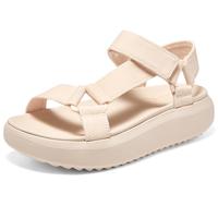 斯凯奇(Skechers)女鞋时尚休闲鞋轻便厚底机能凉鞋113746 肉色4695 36