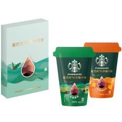 星巴克 0糖0脂即享黑咖啡精萃咖啡液浓醇黑咖+焦糖 尝鲜25ml*2杯冷热秒溶