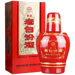 汾酒 老白汾 醇柔 53%vol 清香型白酒 475ml 单瓶装