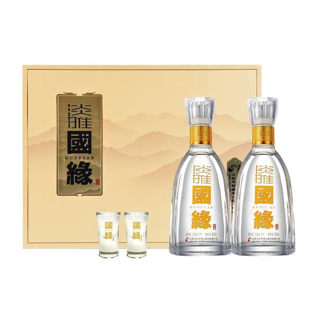 今世缘 国缘淡雅礼盒500ml*2瓶42度浓香型白酒送礼宴请