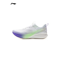 LI-NING 李宁 赤兔8 Pro 䨻轻弹科技 马拉松竞速女子跑鞋 ARPV006-11 标准白/紫色 35.5