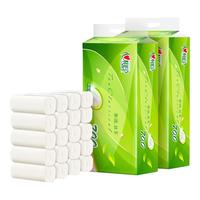 心相印卷纸茶语丝享4层无芯卫生纸厕纸手纸卷筒纸水溶厕所纸整箱 70克*10卷*1提