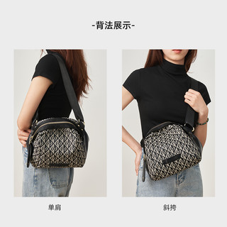 奥康胸包休闲百搭单肩包2025包包老花运动斜挎包女士女包