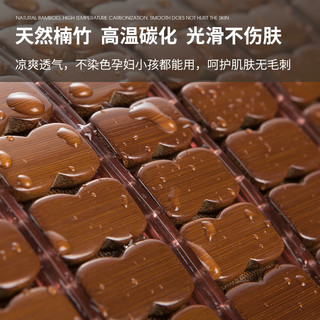 黛安居麻将凉席竹席子麻将席 双人夏天单人宿舍学生可折叠块竹垫空调席 咖啡双牛筋-经典款[店长推荐] 单凉席 适用0.9米床 90cm*190cm