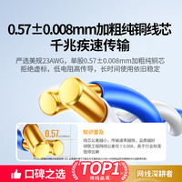 绿联网线超六类6国标千兆网络整箱工程家装五七类双屏蔽poe监控米 305m